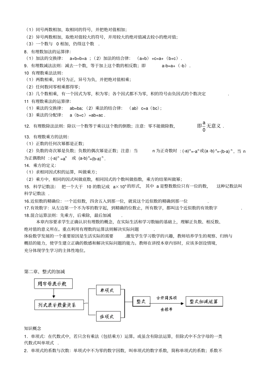 初中数学各章节知识点总结_第2页