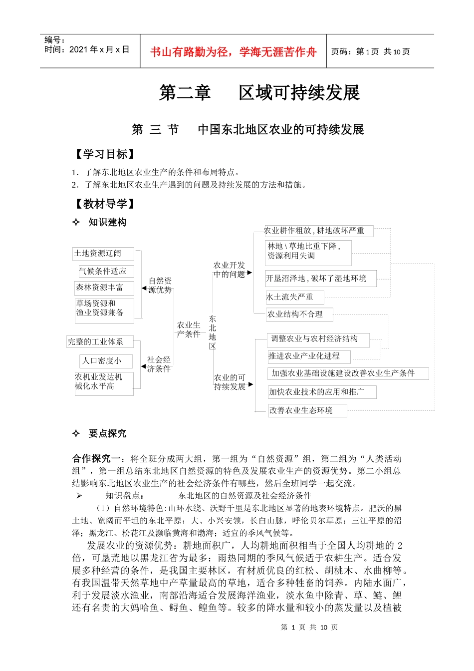 23中国东北地区农业的可持续发展_第1页
