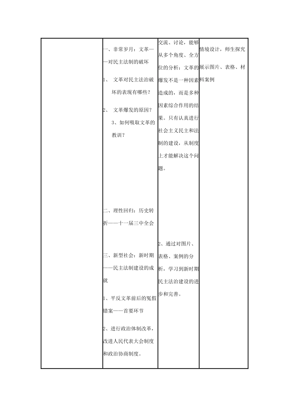 高中历史 第18课 中国社会主义经济建设的曲折发展教案21 岳麓版必修2-岳麓版高一必修2历史教案_第3页