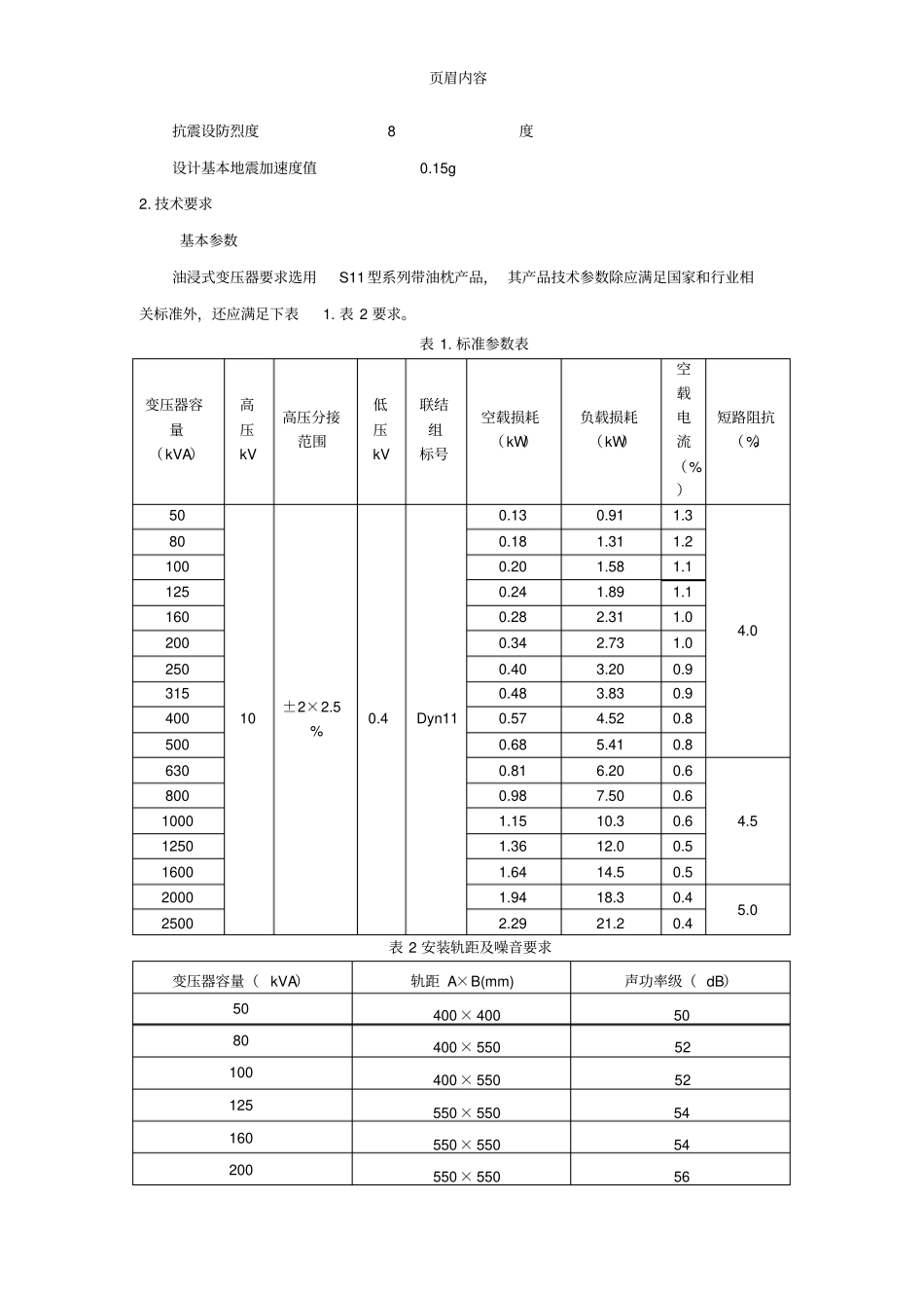 10KV配电变压器技术规范(最终)_第2页