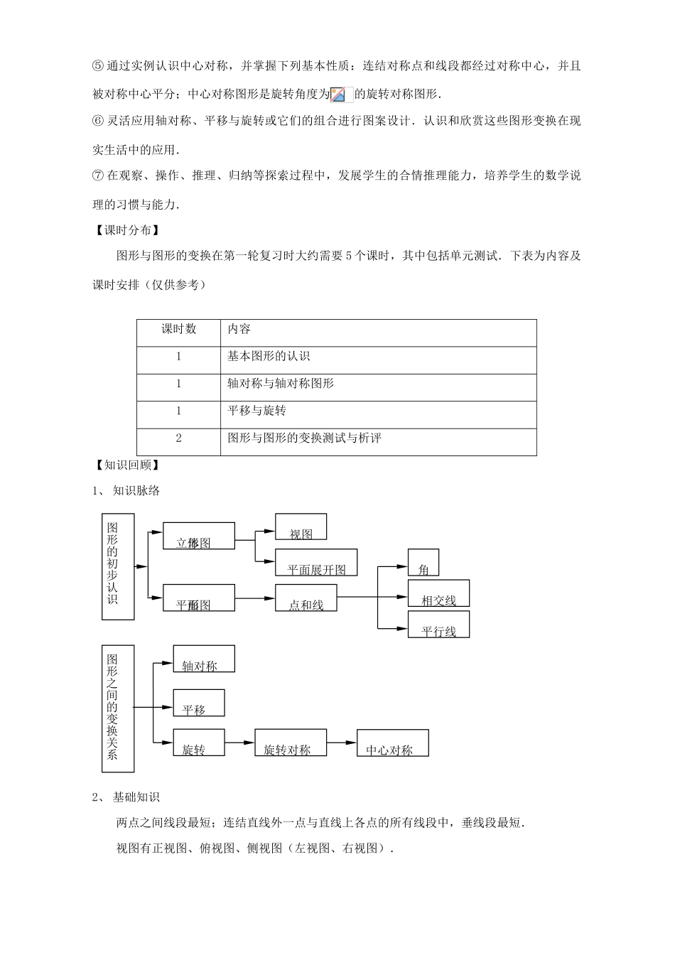 2007年江苏省苏州市中考数学复习教案 图形与图形的变换_第2页