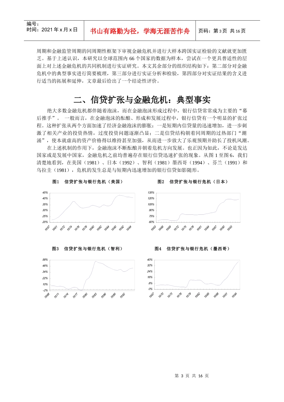 信贷扩张、监管错配与金融危机：跨国实证_第3页