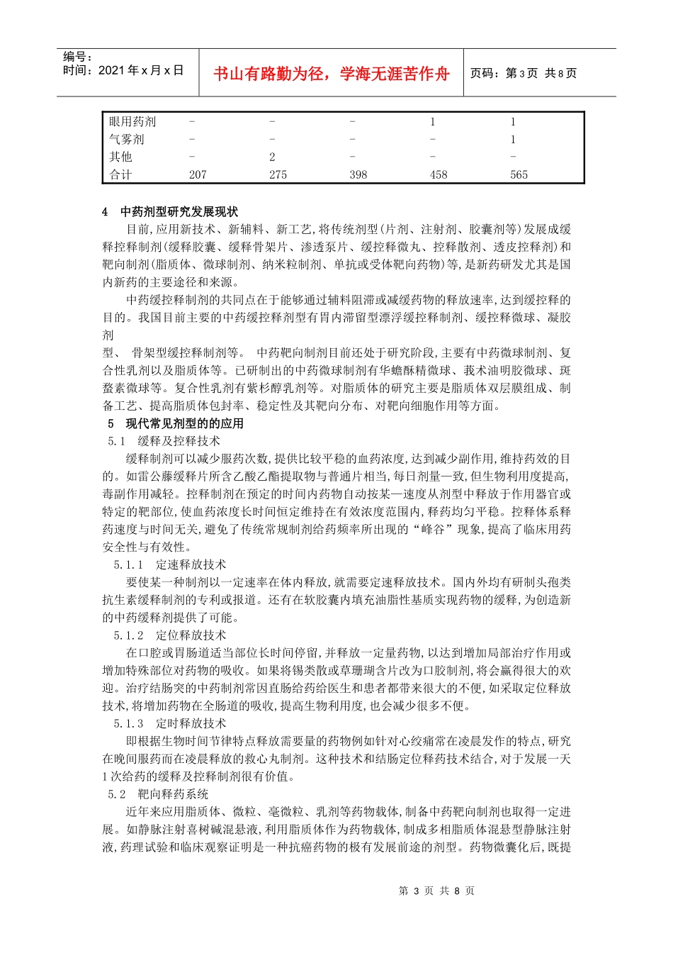 中药制剂中新技术的历史沿革与现代研究与应用的发展状况_第3页