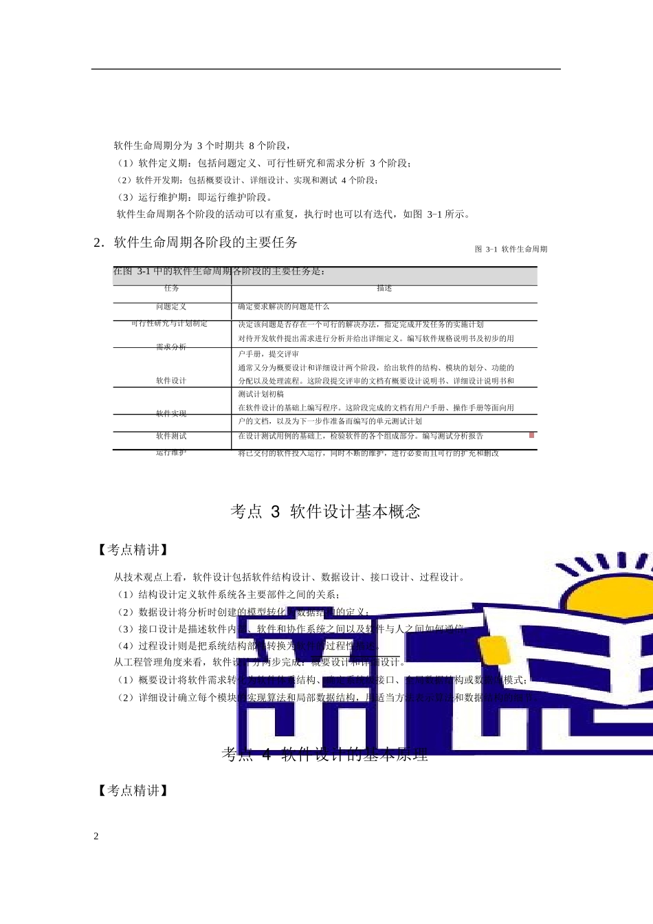 全国二级c语言考试考试公共基础知识第3章软件工程基础_第2页
