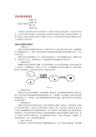 八年级生物下册25.2 现代生物技术（教案）北师大版