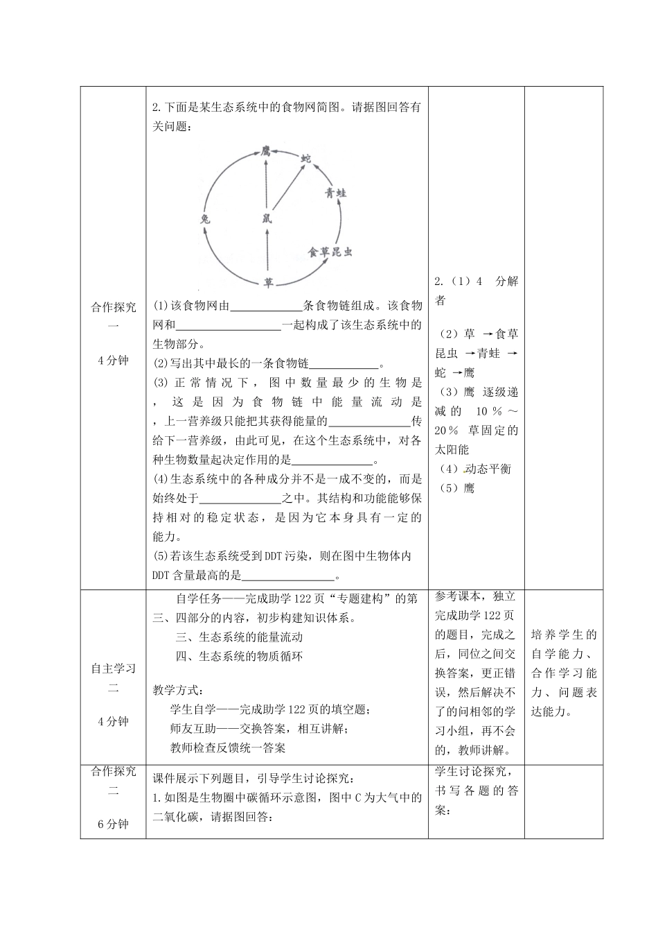 八年级生物下册 第8专题 生物与环境 生物技术教案 济南版_第3页