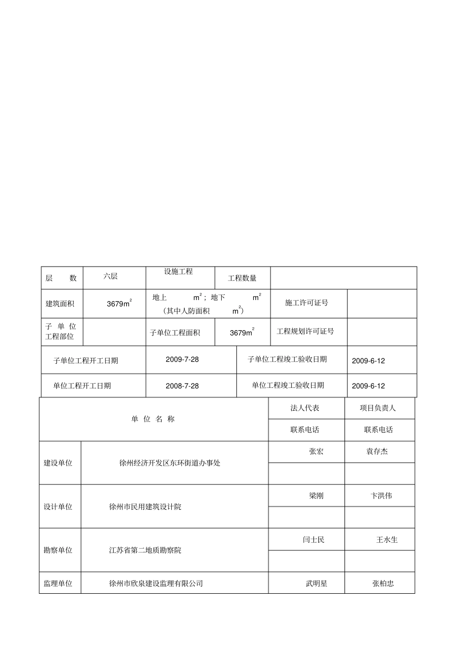 1、单位工程竣工验收报告(总)13#_第3页