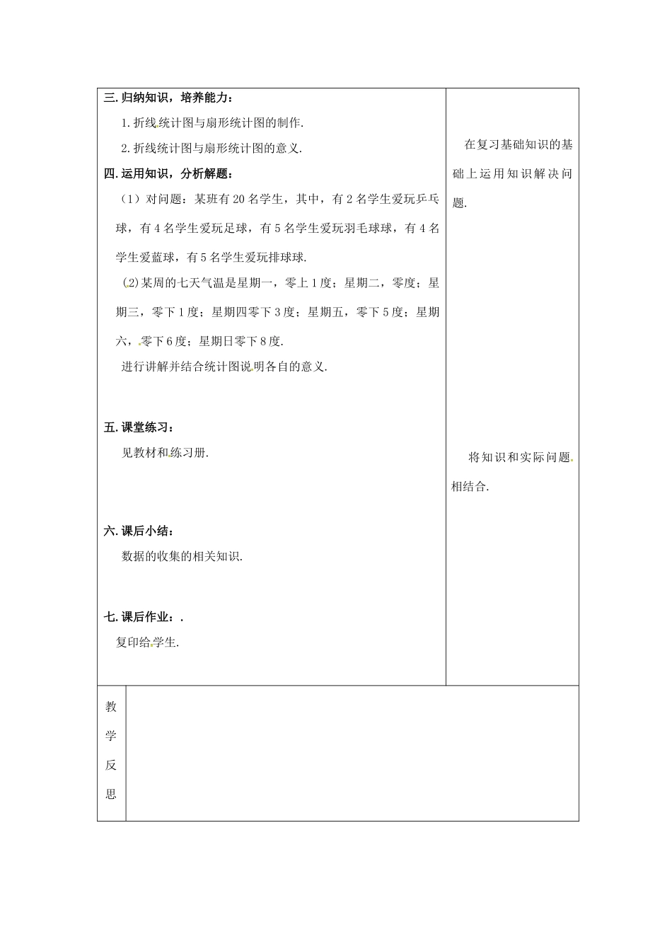 吉林省长春市双阳区八年级数学上册 第15章 数据的收集与表示 15.2 数据的表示教案（2）（新版）华东师大版-（新版）华东师大版初中八年级上册数学教案_第2页