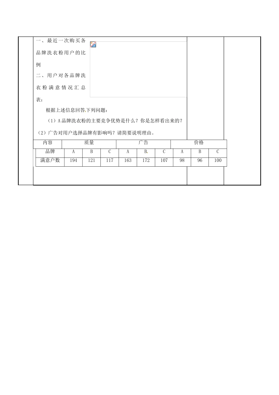 江苏省新沂市第二中学九年级数学下册 8.1 货比三家教案（1） 苏科版_第3页
