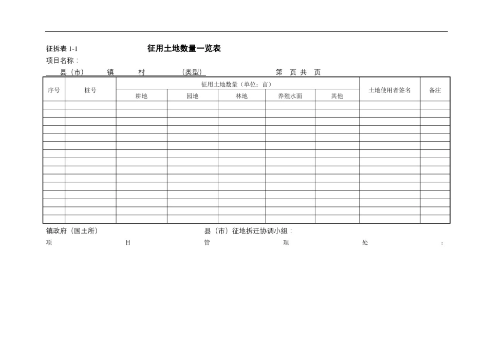 征地拆迁各种有用表格_第2页