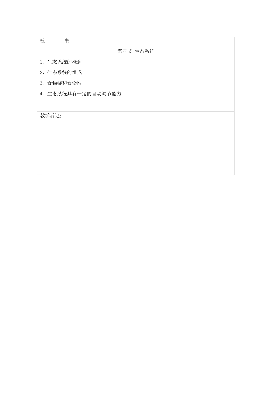 吉林省四平市第十七中学七年级生物上册 生物与环境组成生态系统教案2 新人教版_第3页
