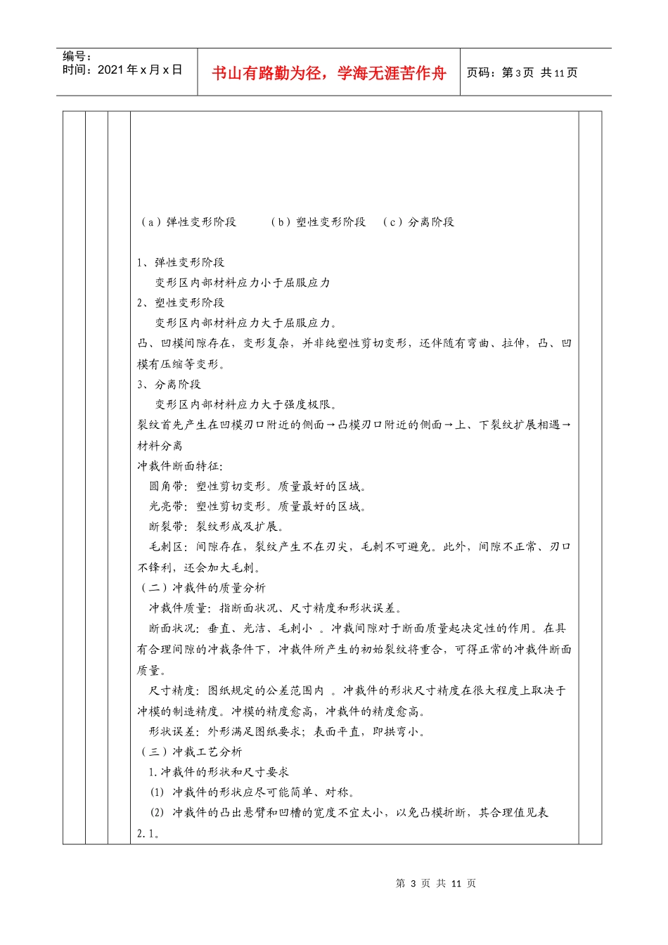 冲裁工艺和冲裁模具设计_第3页