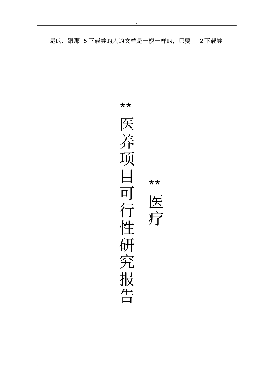 医养项目可行性报告(2)_第1页