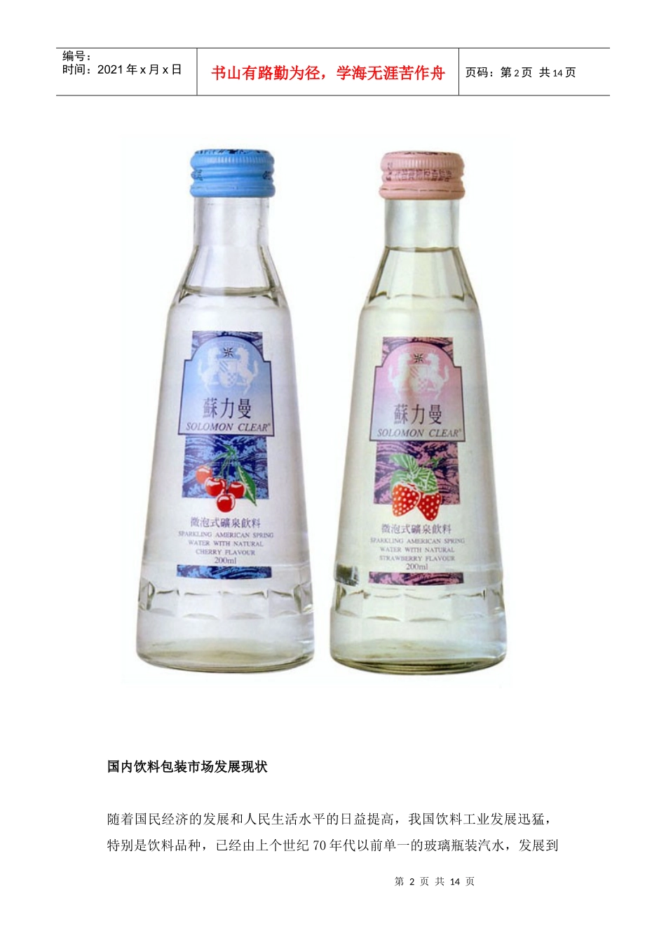 中国饮料包装市场发展现状及趋势(1)_第2页