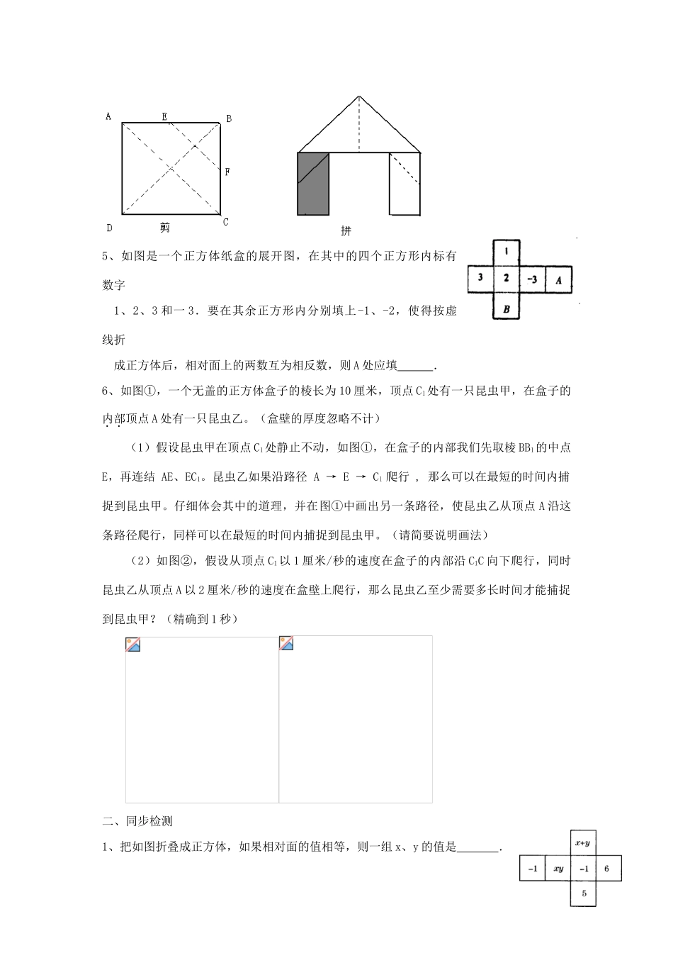 九年级数学 展开图复习教案_第2页