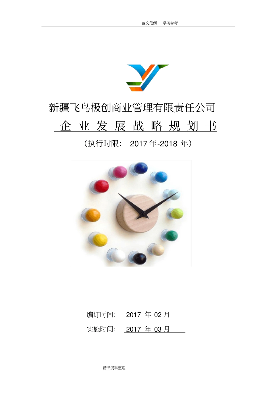 企业发展战略实施计划书_第1页