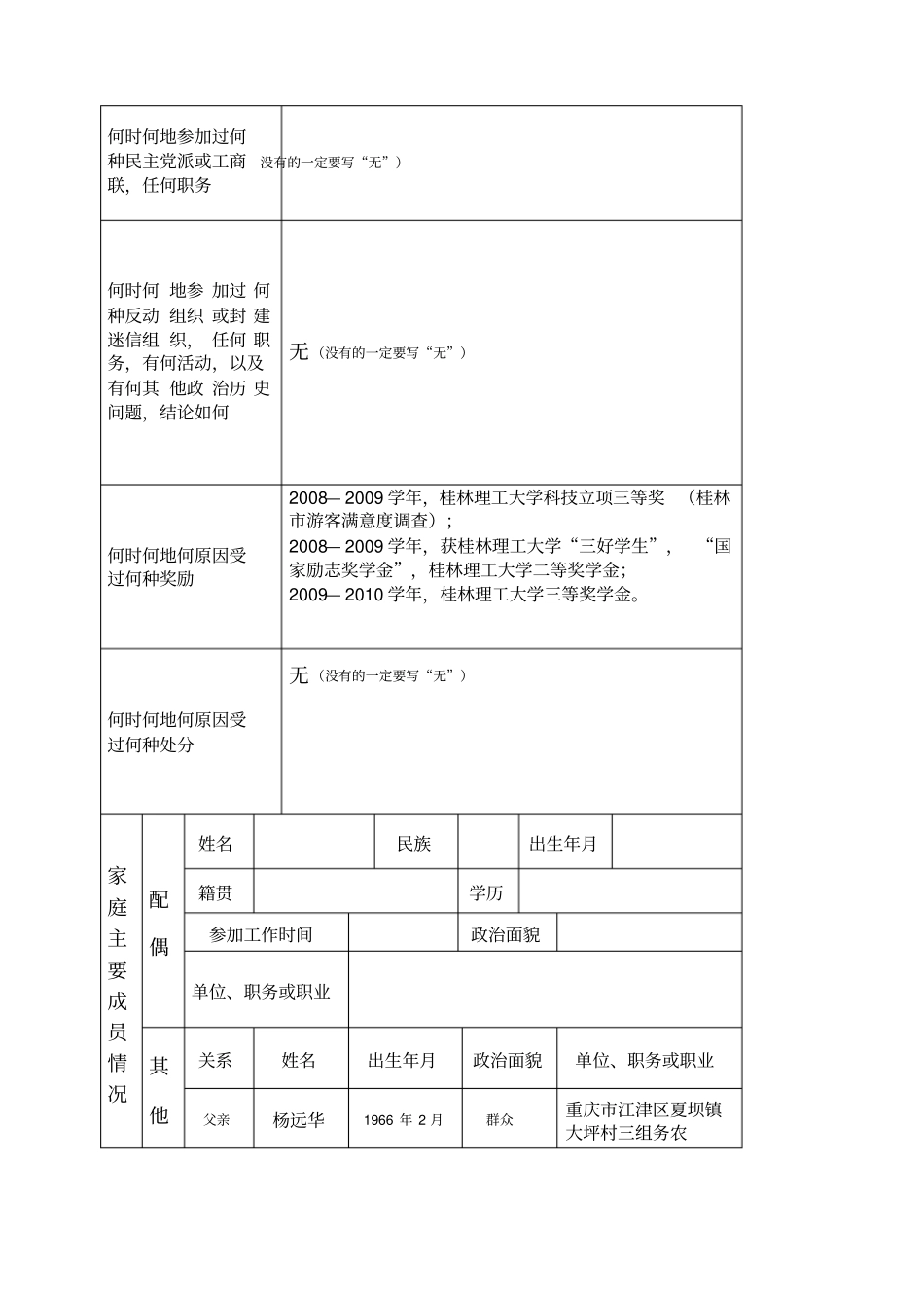 入党志愿书范文完整版_第3页