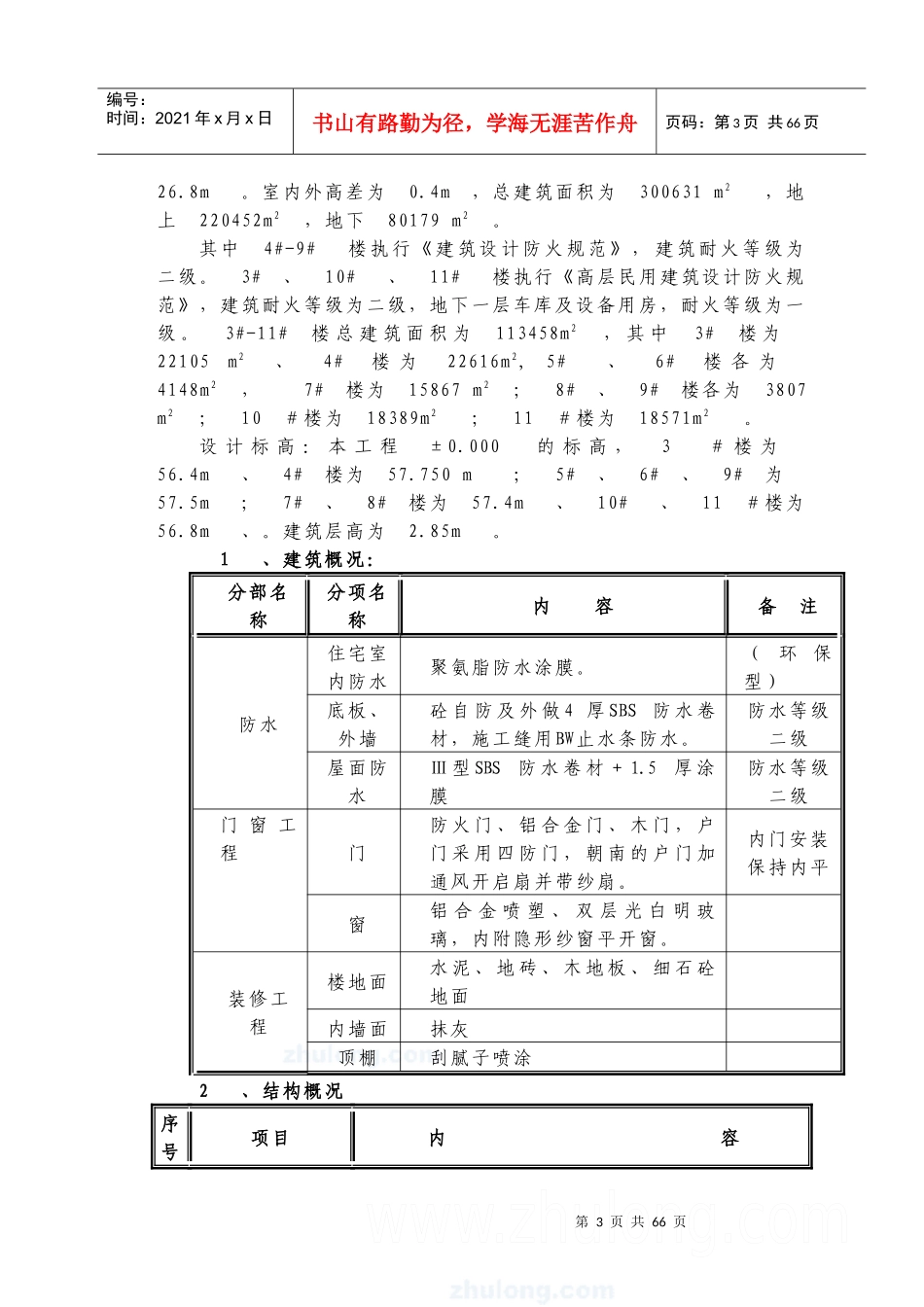 北京市某高层住宅小区施工组织设计_第3页