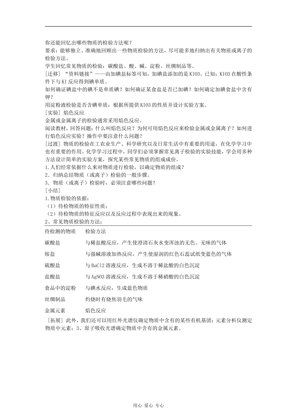 高中化学1.2.2《研究物质的实验方法》教案（苏教版必修1）_第2页