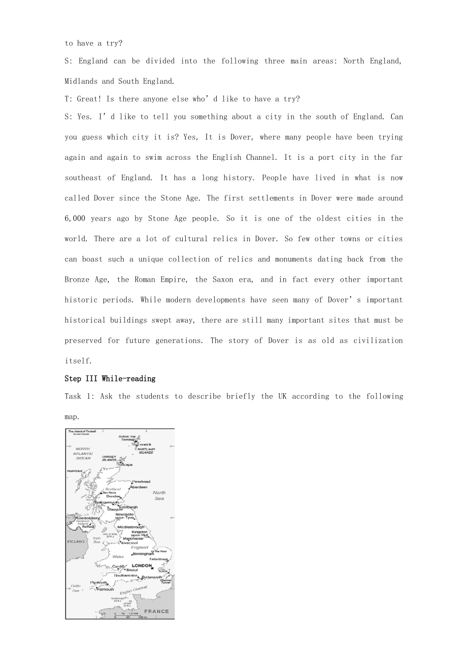 高中英语 Unit 2 The United Kingdom Period 1 Warming up and reading教学设计 新人教版必修5-新人教版高二必修5英语教案_第3页