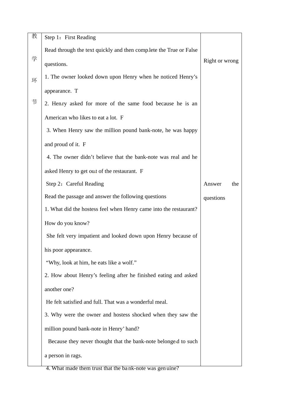 高中英语 Unit3 using language教案 新人教版必修3-新人教版高二必修3英语教案_第3页