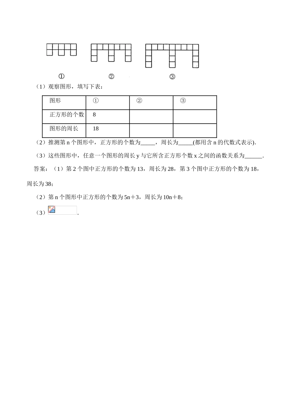 八年级数学 用火柴棒搭起的函数_第3页