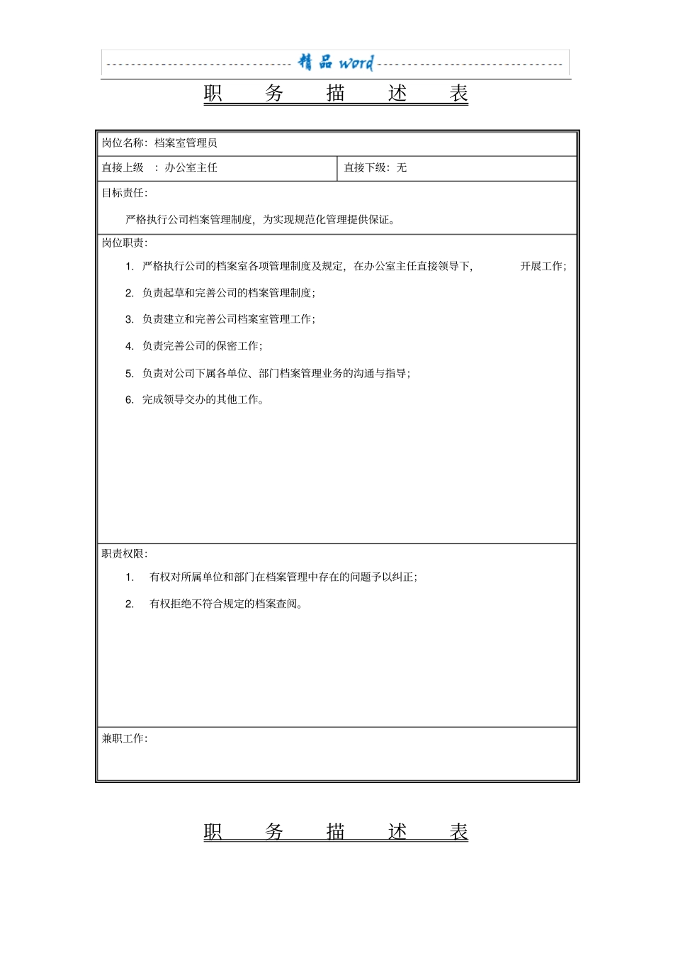 ----档案室组织机构图、岗位职责1_第3页