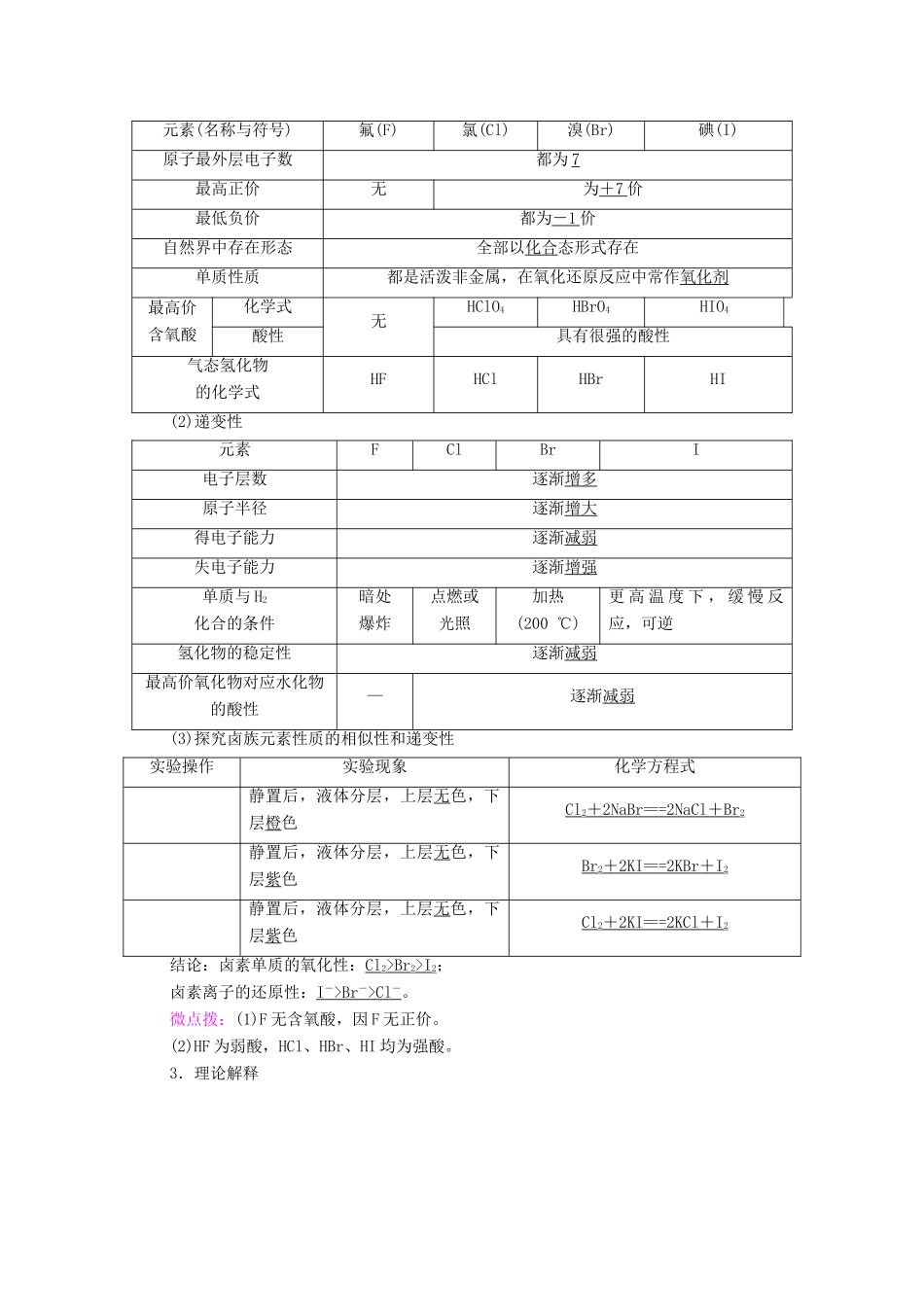 高中化学 第1章 原子结构 元素周期律 第3节 第2课时 研究同主族元素的性质和预测元素及其化合物的性质教案 鲁科版必修第二册-鲁科版高中必修第二册化学教案_第2页