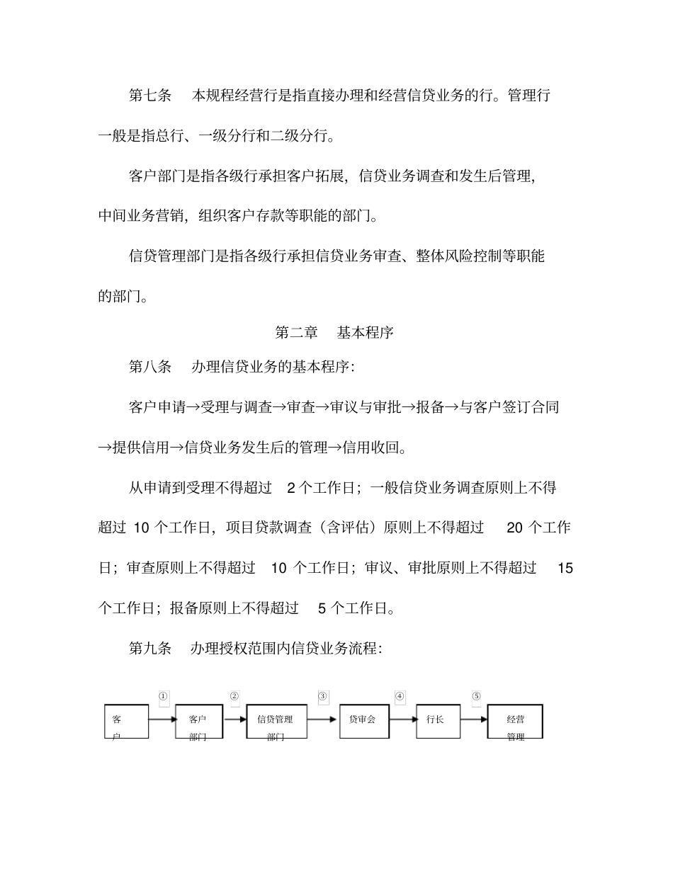 中国农业银行信贷业务基本规程_第2页