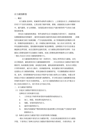应力腐蚀断裂