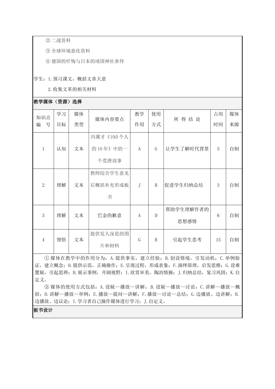 福建省晋江市侨声中学高中语文 第9课《小狗包弟》教学设计1 新人教版必修1_第3页
