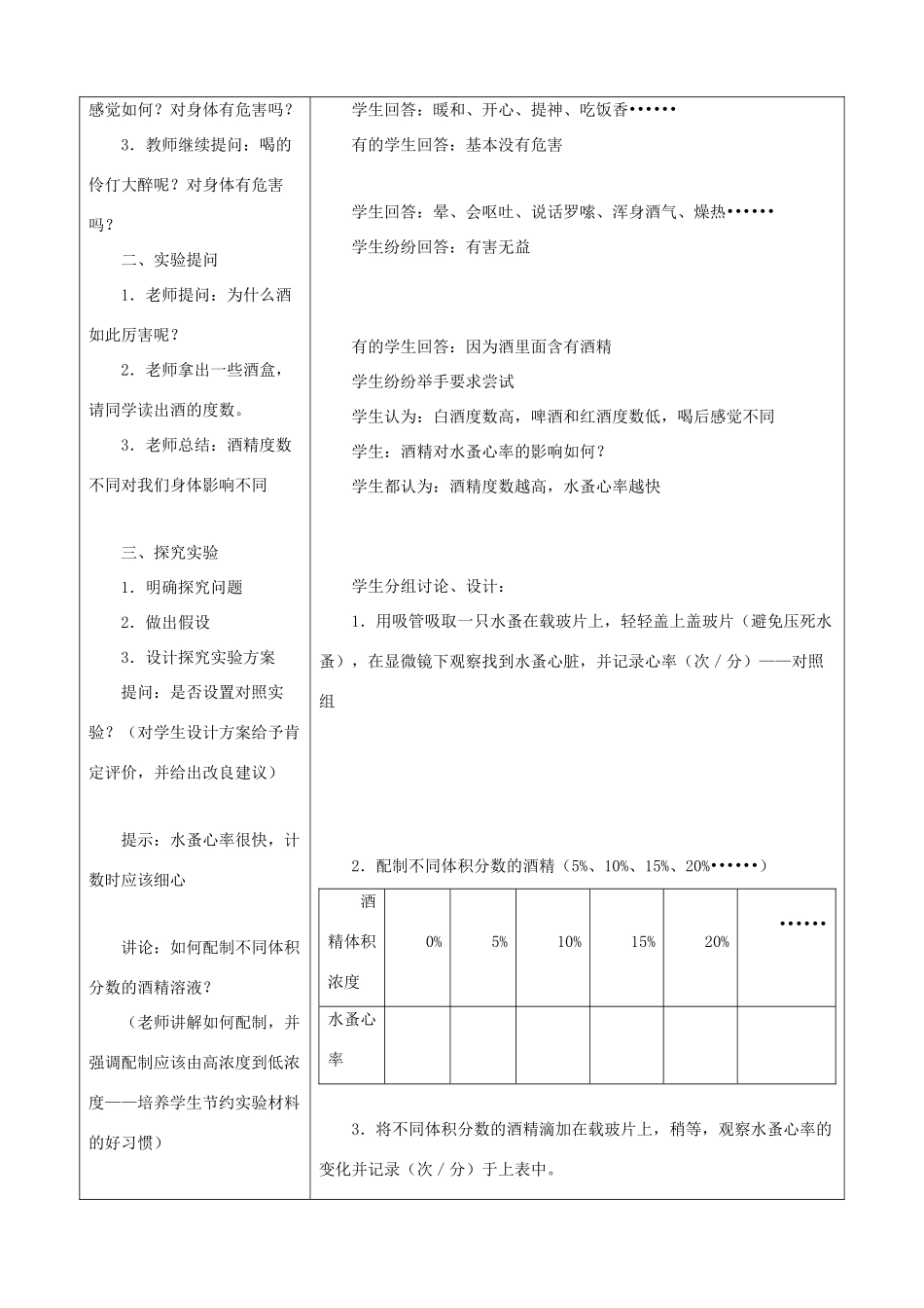八年级生物下册 第二十六章 第一节 远离烟酒教案3 （新版）苏教版_第2页