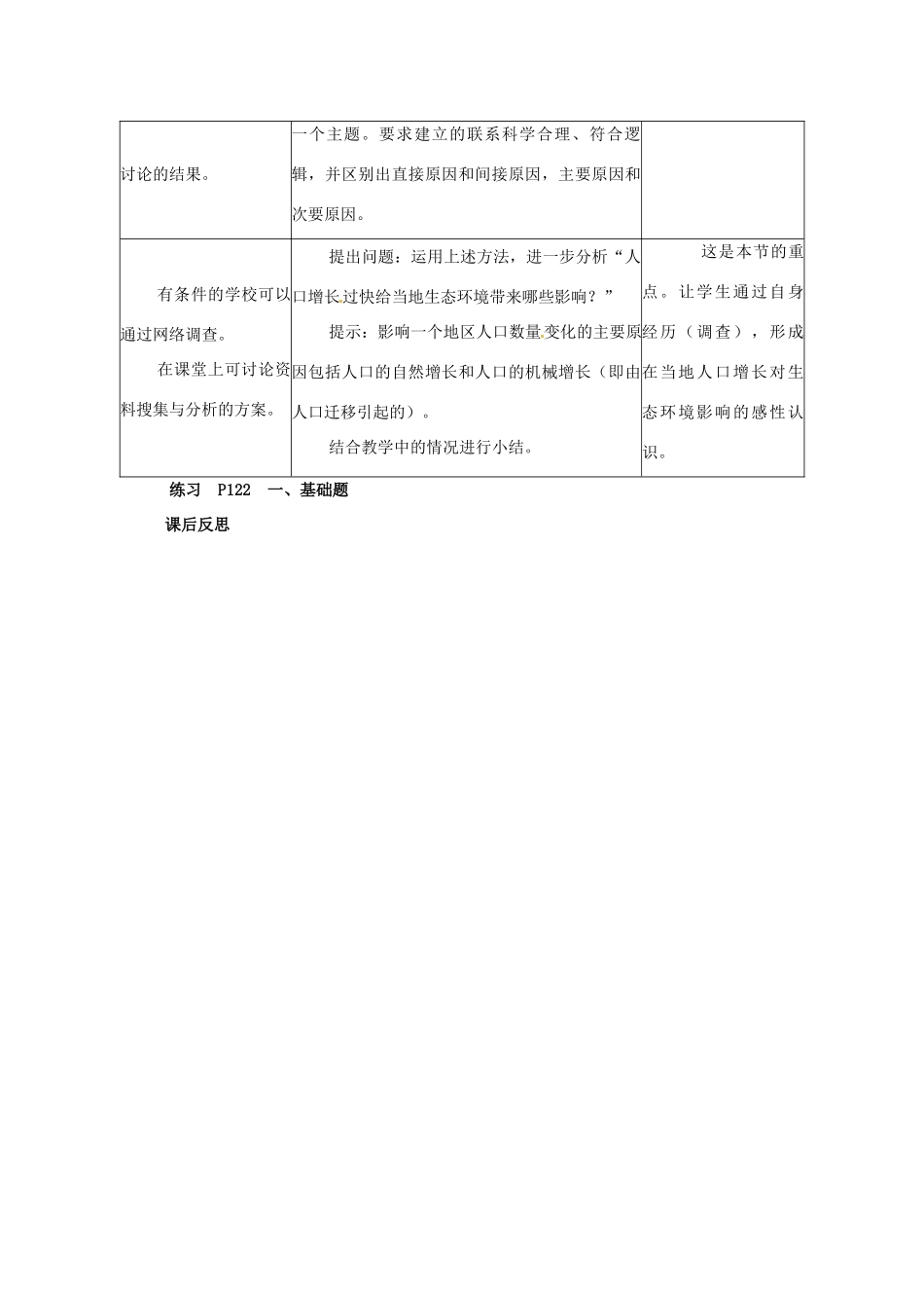 八年级生物下册 第9单元 保护人类与其他生物的公同家园 第26章 第1节《人口增长对生态环境的影响》教案1 （新版）苏科版-（新版）苏科版初中八年级下册生物教案_第2页