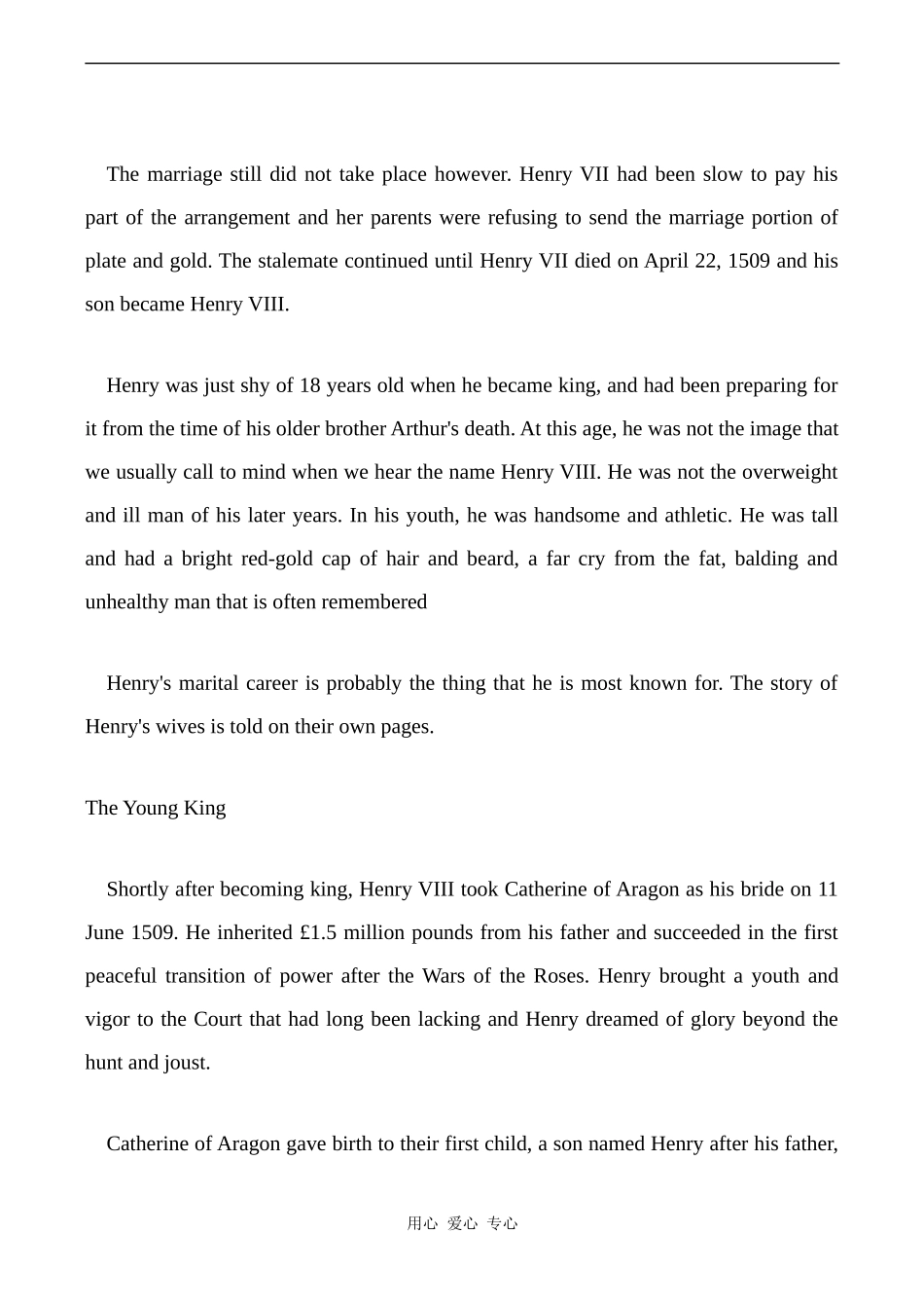 高中英语Unit2 Withessing time 教学资源 Henry VIII牛津版选修9_第2页