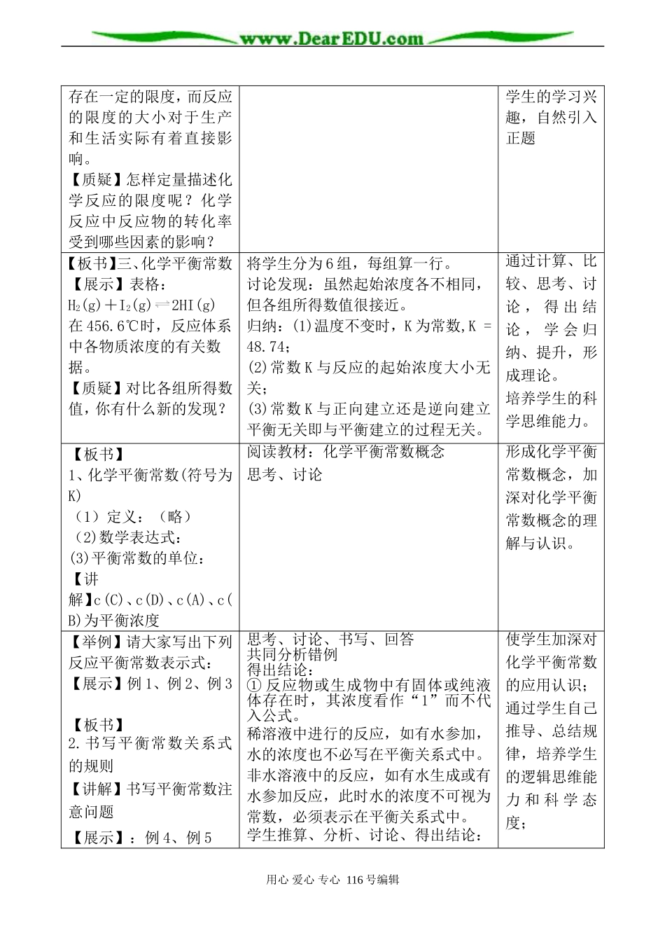 高中化学新人教选修4 化学平衡 第4课时_第2页