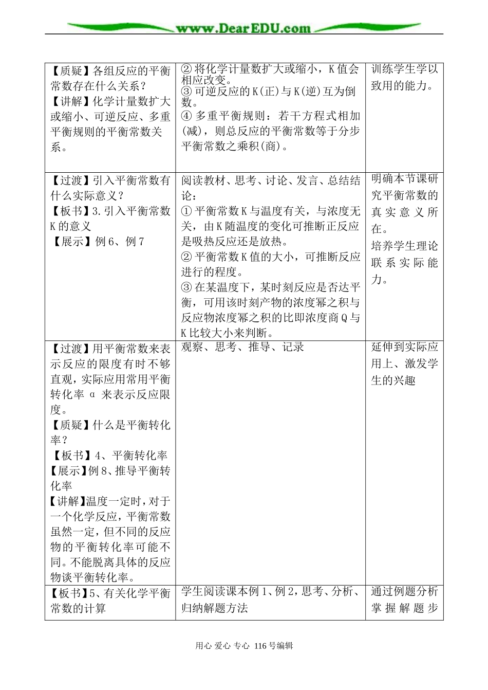 高中化学新人教选修4 化学平衡 第4课时_第3页
