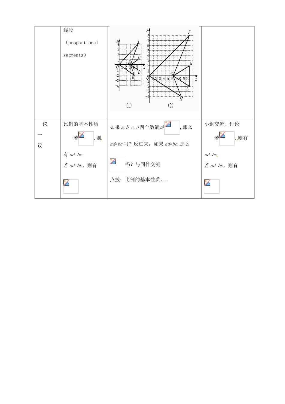 八年级数学上册 2.2比例线段教案 鲁教版_第2页