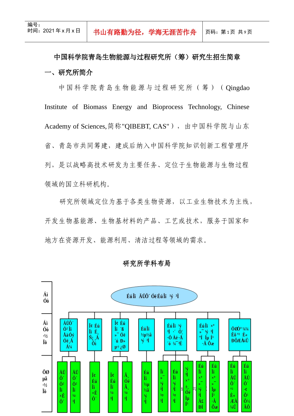 中国科学院青岛生物能源与过程研究所研究生招生宣传_第1页