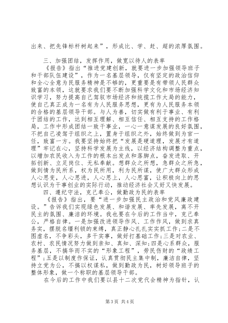 乡干部学习县十二次党代会心得_第3页