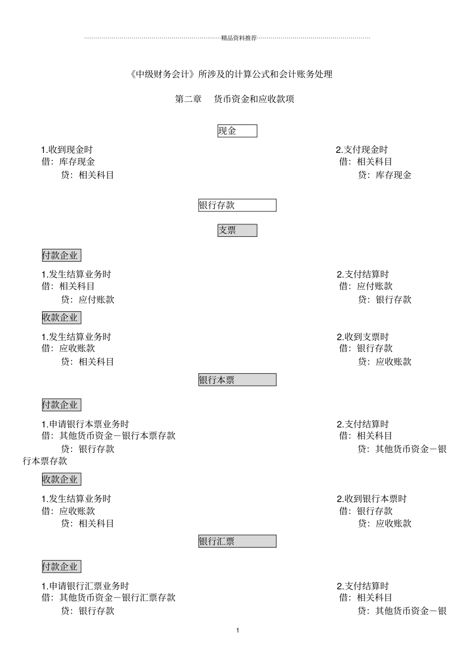 中财会计分录_第1页