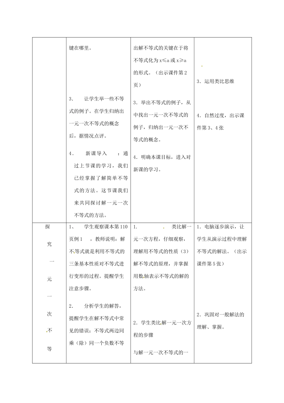 河北省围场县八年级数学上册《一元一次不等式》教案（1） 新人教版_第2页