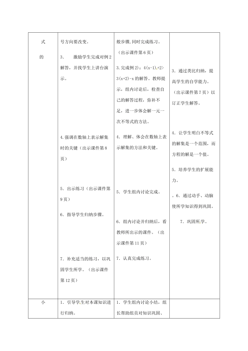 河北省围场县八年级数学上册《一元一次不等式》教案（1） 新人教版_第3页