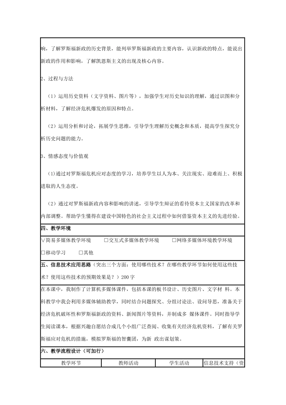 高中历史 第15课 大萧条与罗斯福新政教案19 岳麓版必修2-岳麓版高一必修2历史教案_第2页