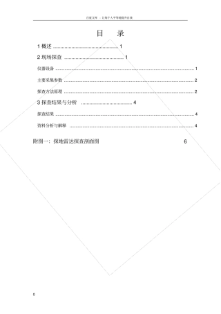 意大利RIS探地雷达保定金迪地下管线探测演示报告