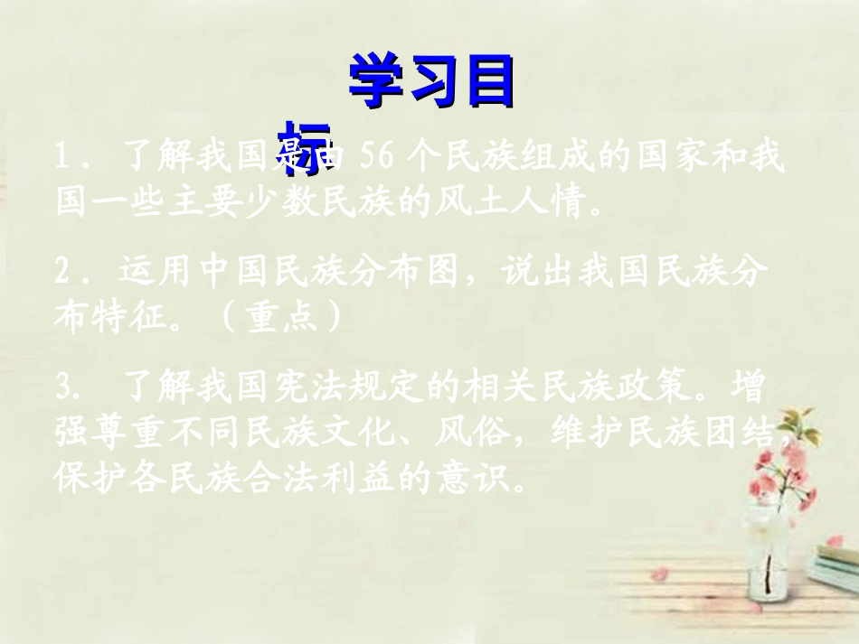 八年级地理上册 第1章第3节 多民族的大家庭课件 （新版）商务星球版_第3页