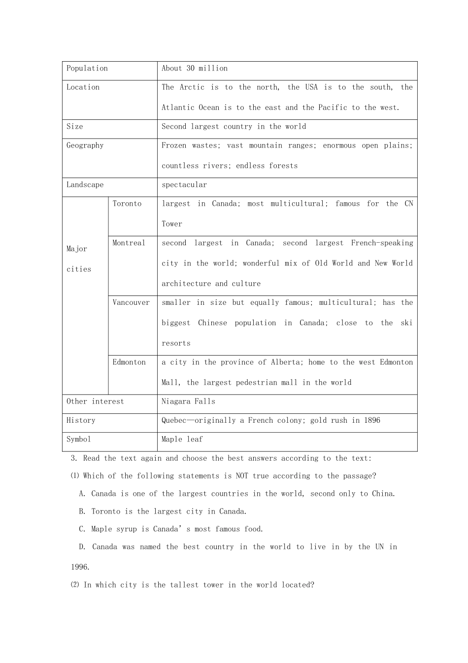 高中英语 Unit 1 Other countries, other cultures-Reading精品教案 牛津译林版选修9_第2页