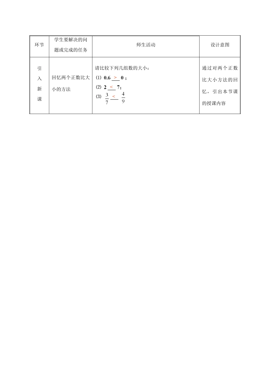 湖南省益阳市资阳区迎丰桥镇七年级数学上册 第一章 有理数 1.2 有理数 1.2.4 绝对值（第2课时）教案 （新版）新人教版-（新版）新人教版初中七年级上册数学教案_第2页