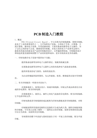 PCB制造入门讲义