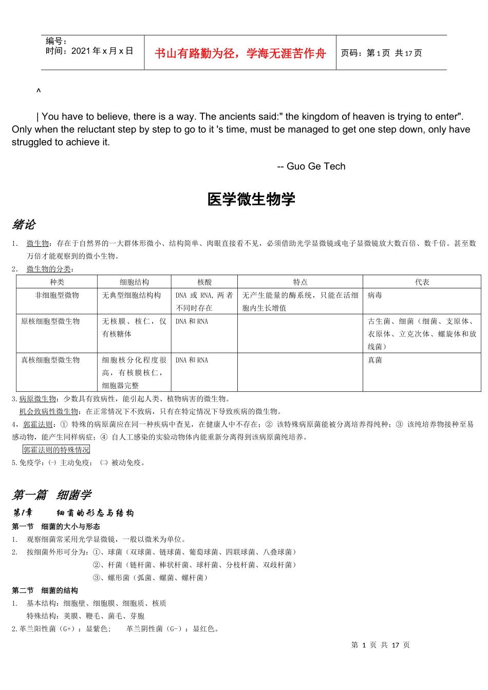eboiheg医学_微生物学_总结(免费)_第1页