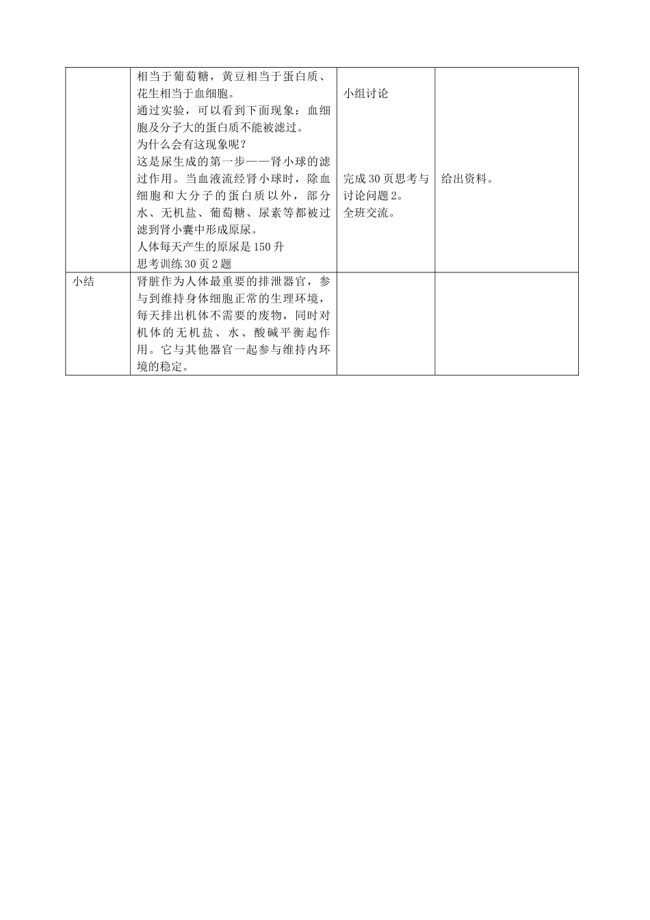 八年级生物上册 第1章 人体生命活动的基本条件 第2节 人体生命活动需要的环境条件（第6课时）同步教案 沪教版-沪教版初中八年级上册生物教案_第3页